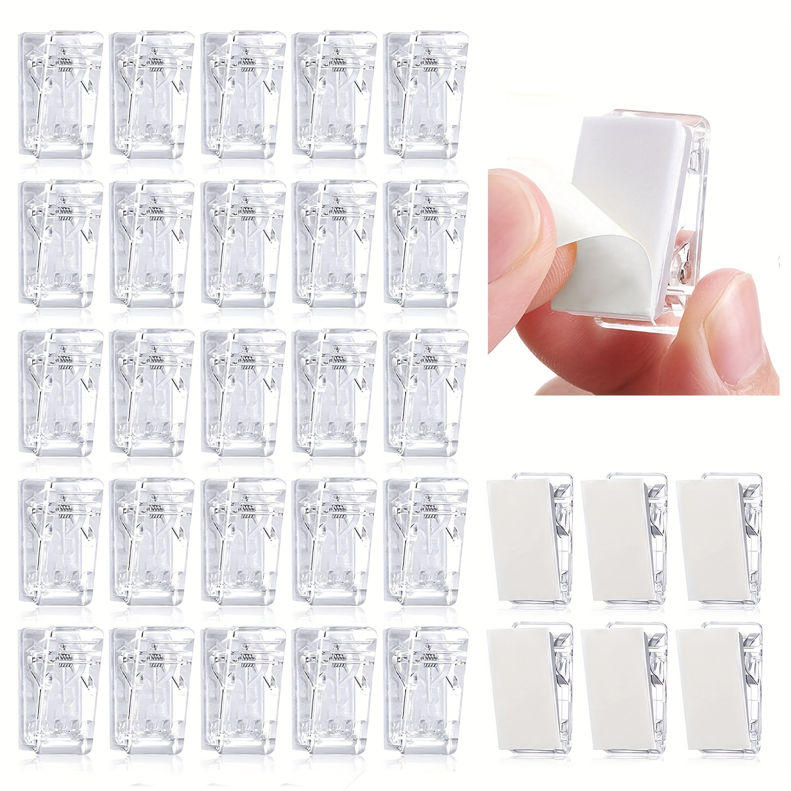 Mini Photo Clips Transparent Spring Plastic Hanging - Temu