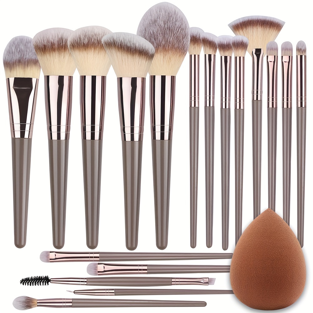 Makeup Brush Set Soft Fluffy Professiona Cosmetic Foundation - Temu