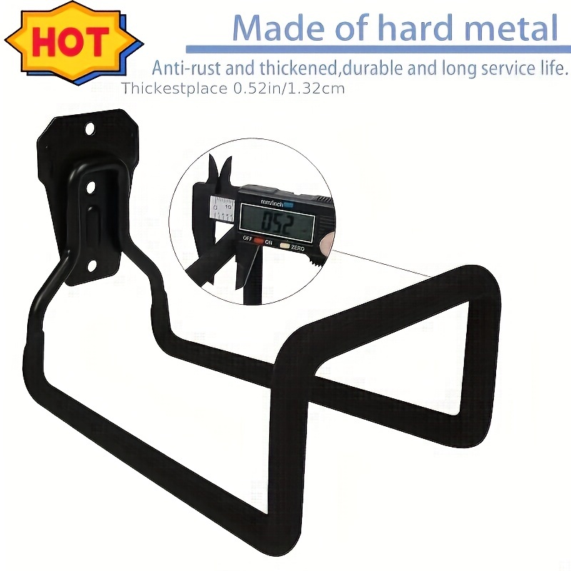 1pc Metal Heavy Duty Wall Mount Hose Holder Hose Reel For Garden Irrigation  & Extendable Hoses