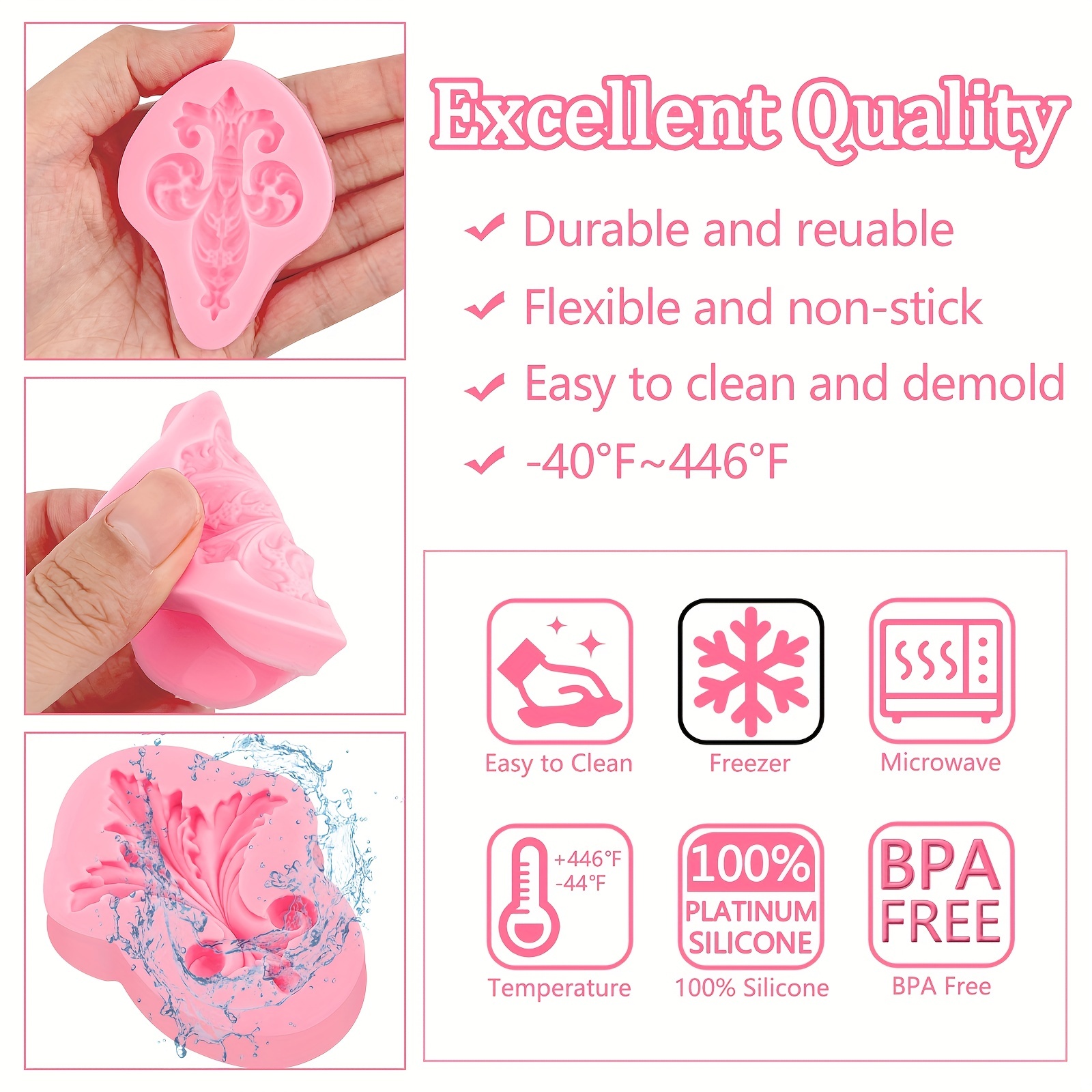 100% PLATINUM SILICONE GUMMY MOLDS