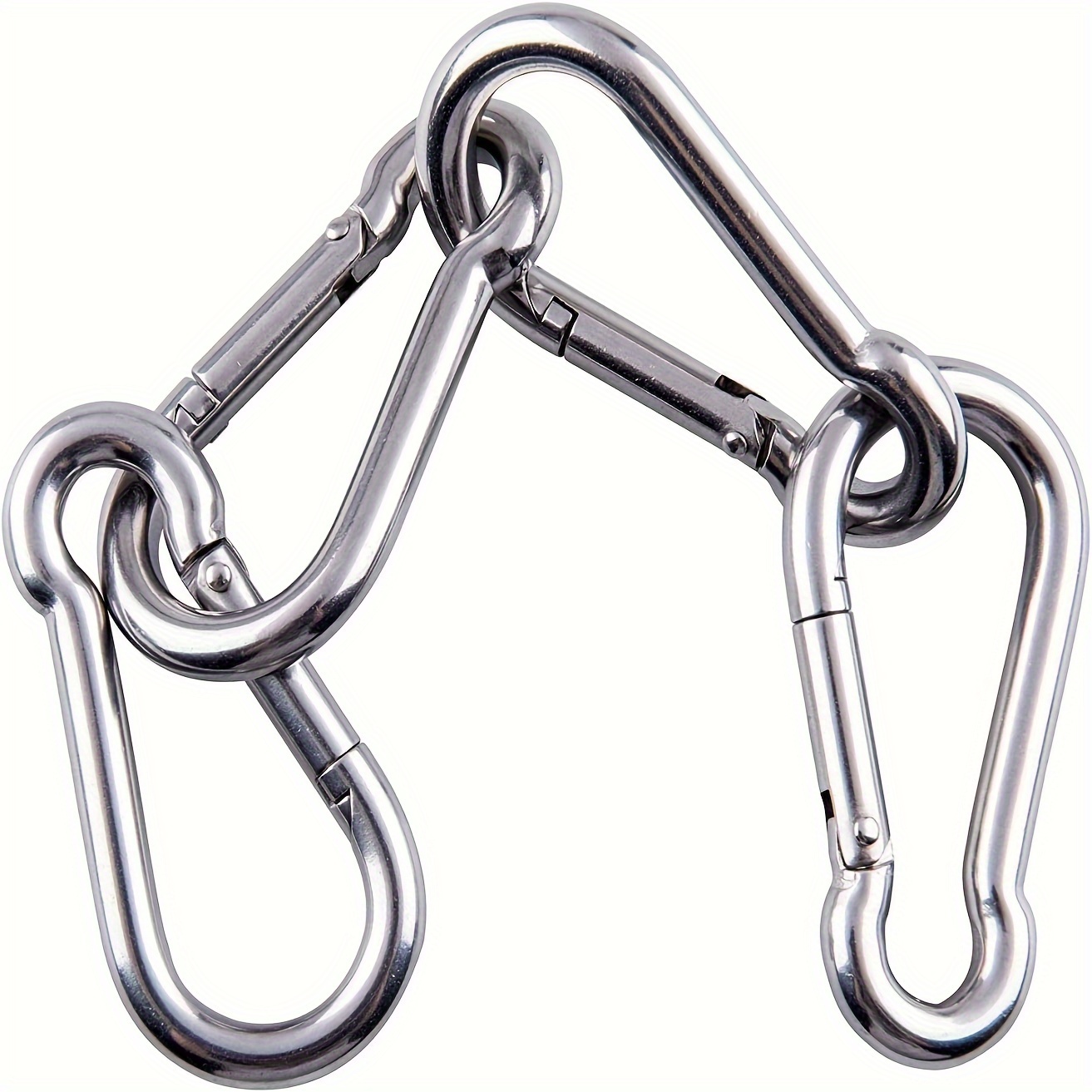 Heavy Duty 304 Stainless Steel Small Carabiner Clips Load - Temu United  Kingdom