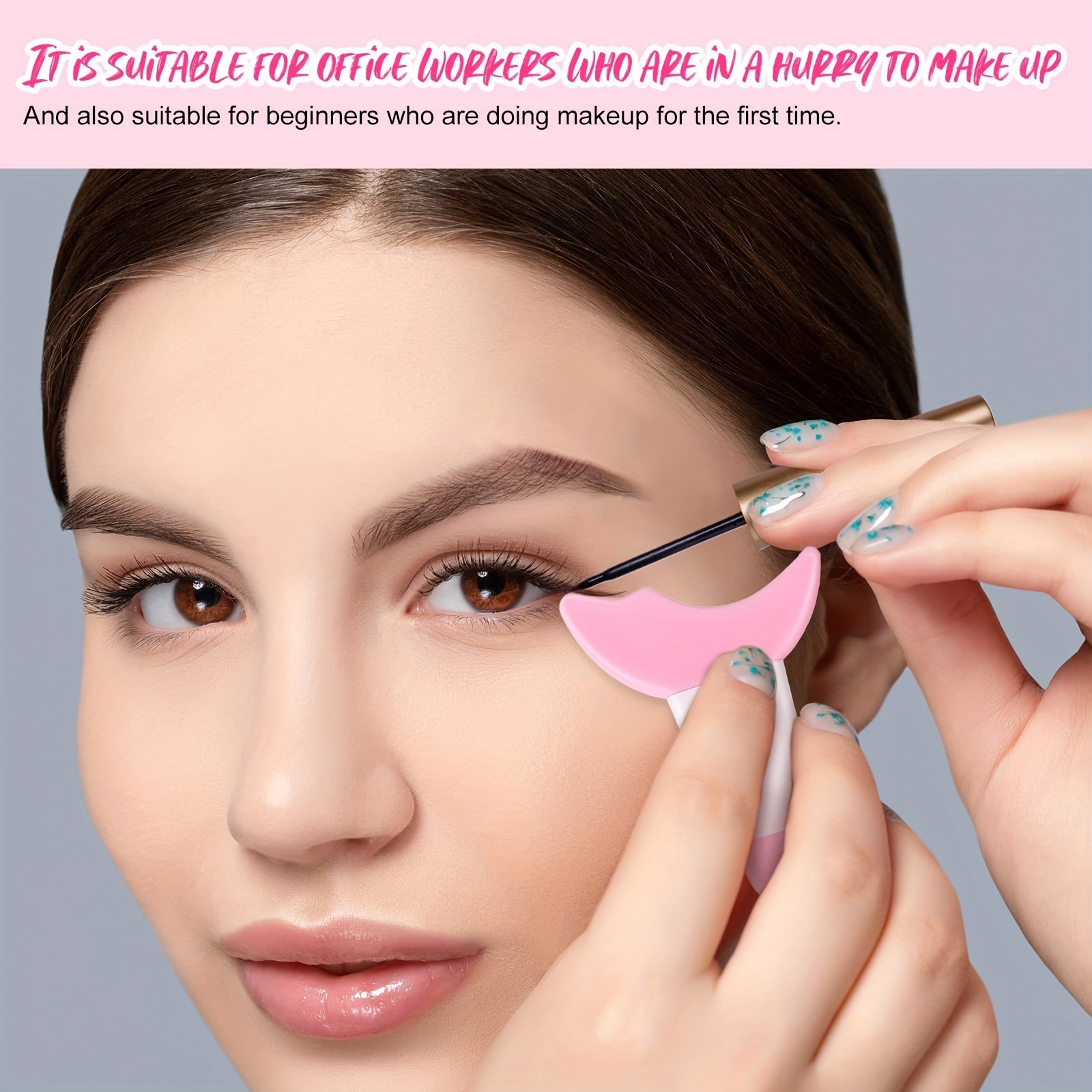 4 Pcs Mascara Eyelash Guard Applicator Double Head Tool Silicone Reusable