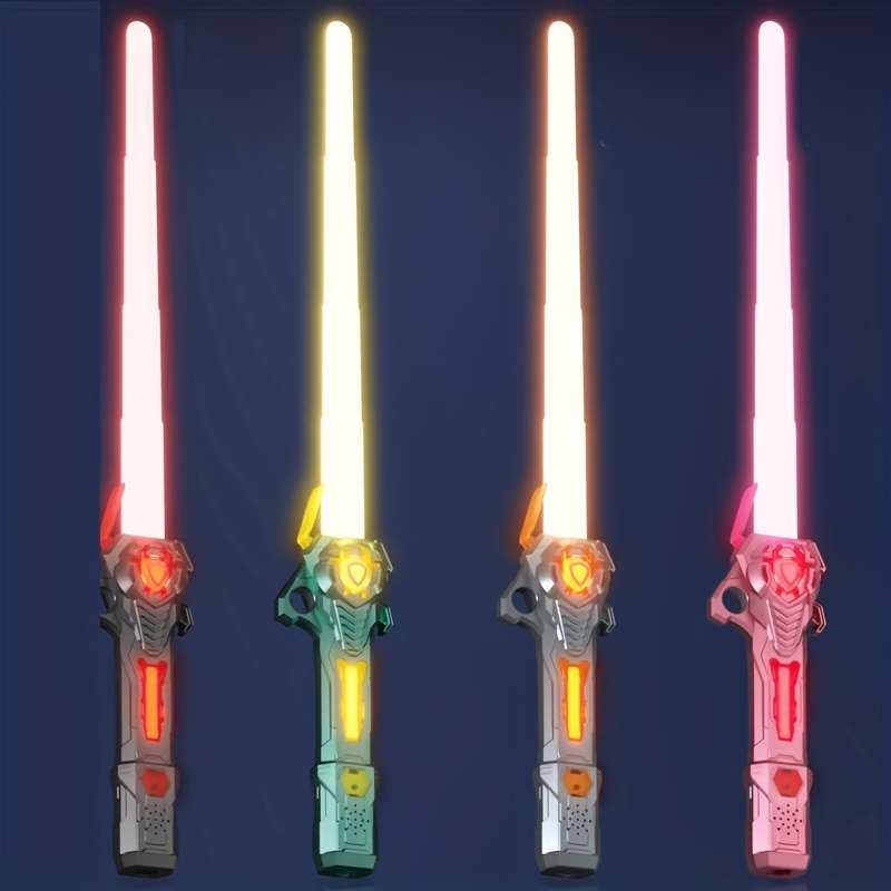Espada láser de Star Wars circundante de Anime de Disney, palo fluorescente  luminoso retráctil, juguetes para niños, regalo de cumpleaños para niños -  AliExpress