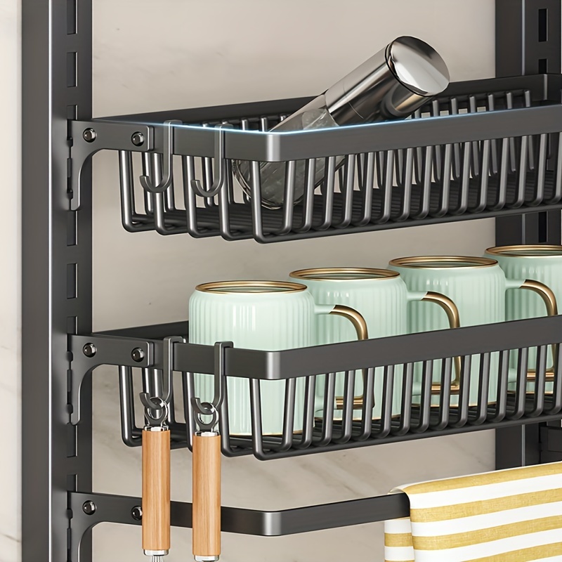 Adjustable Over the Door Storage Rack Organizer 8 Tier Shelf Kitchen Pantry  Bath