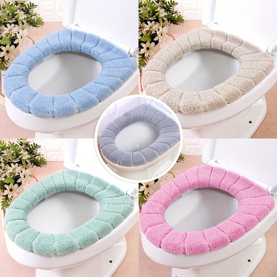Winter Warm Knitted Toilet Seat Cushion - Verdickte, abnehmbare, waschbare  - Mehrere Farben erhältlich für Patienten - Temu Germany