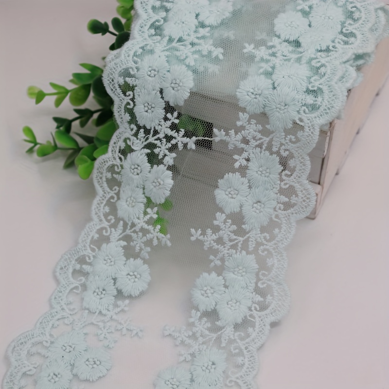 Bilateral Embroidered Lace Trim Net Embroidery Tulle Lace - Temu