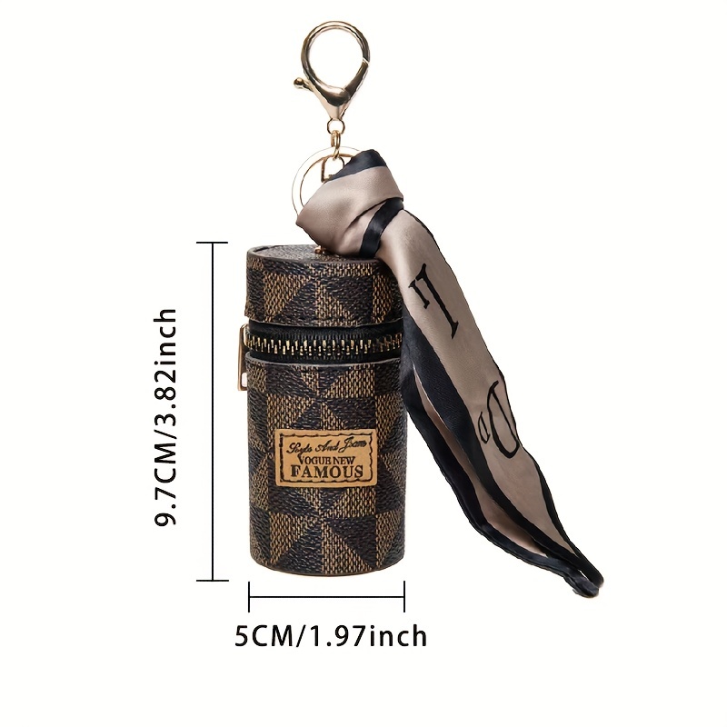 Fashion Windmill Pattern Mini Lipstick Bag, Lightweight Cylinder Type  Pendant With Keychain, Perfect Bag Accessories - Temu