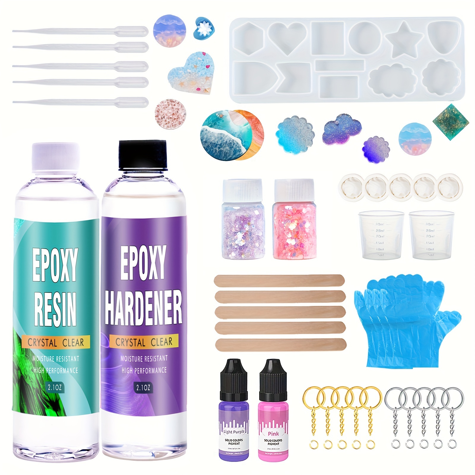 Resin Epoxy Kit Bubble Free Clear Epoxy Resin Supplies With - Temu