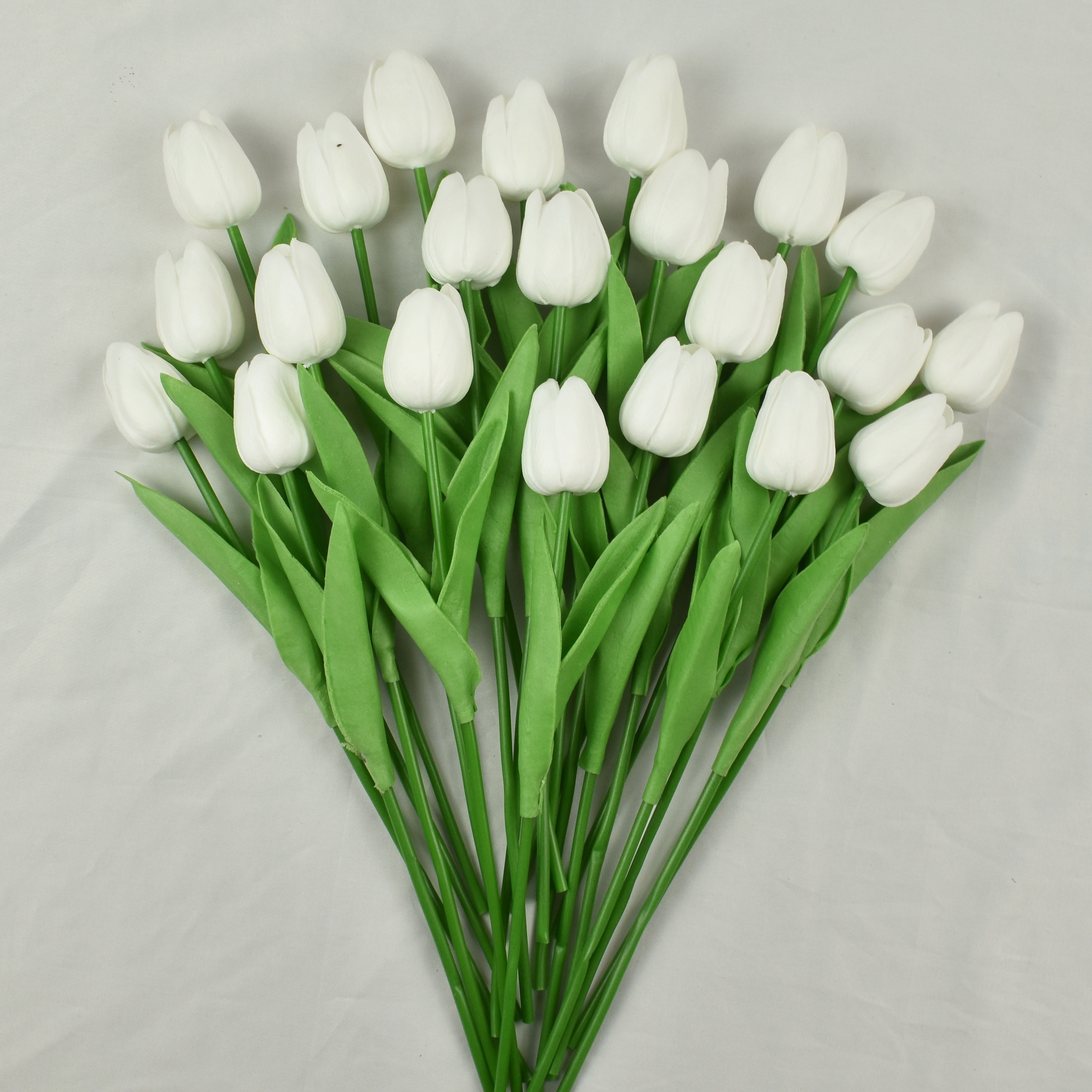 20 Pcs Multicolor Tulips Artificial Flowers Faux Tulip Stems Real Feel PU Tulips for Easter Spring Wreath Wedding Bouquet Centerpiece Floral
