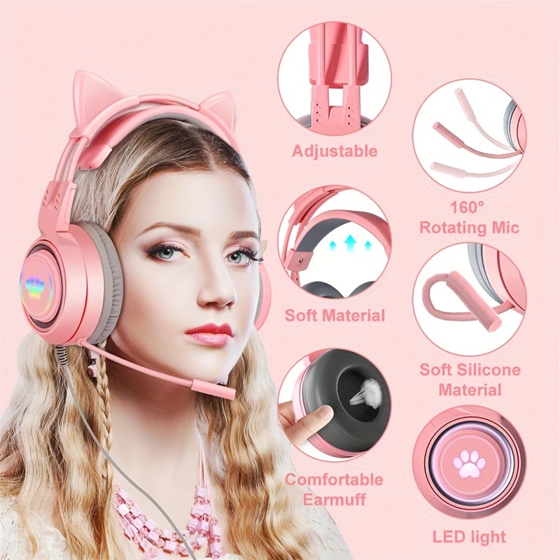 Sy g35 Popular Cat Ear Comercio Exterior Esports Auriculares - Temu