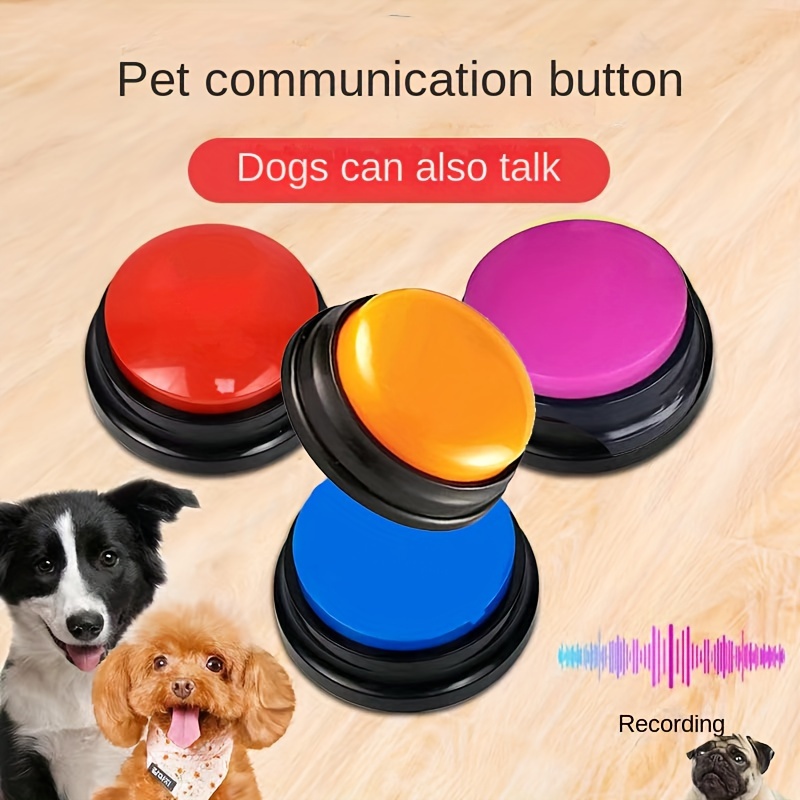 Bouton d'enregistrement vocal facile à transporter pour enfant, jouet  interactif pour chien de compagnie, boutons de réponse, générateur de bruit  de fête