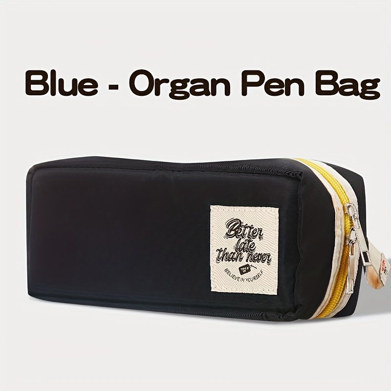 Angoo Cartoon Drawing Pen Bag Pencil Case Dual-side Open Multi