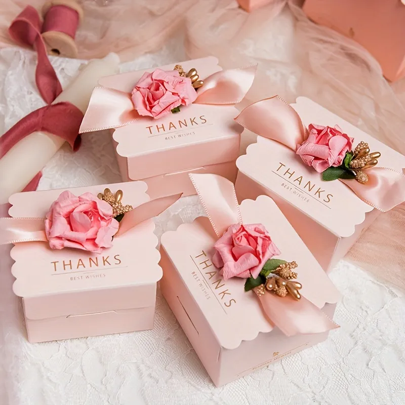  5Pcs Mini Handbag Shape Leather Gift Box, Ribbon Elegant Gift  Bags with Bow, Candy Box Gift Bags Gift Wrap Bags For Wedding Birthday  (pink) : Health & Household