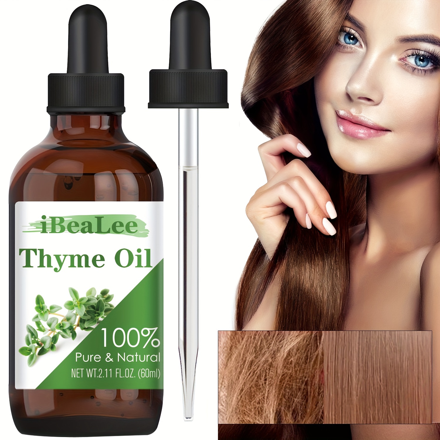 60ml Huile Essentielle de Thym pour Cheveux 100% Pure Huile - Temu Belgium