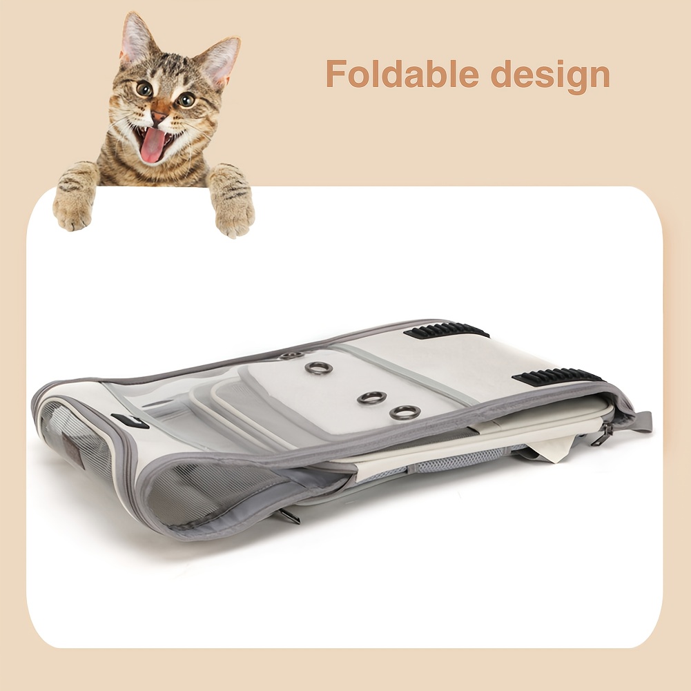 mochila transpirable plegable gatos ventana Temu Uruguay