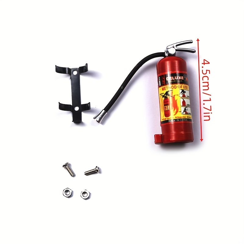Mini extintor de incendios para coche teledirigido, herramienta de  decoración para TRX4 Axial SCX10 TAMIYA CC01 TRX-6 D90 D110 AXIAL RC Rock  Crawler, 1/10