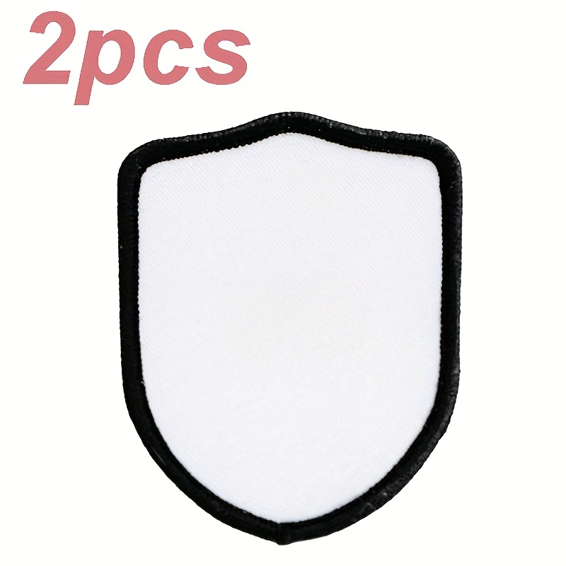 10Pcs Sublimation Patches Blank Iron-on Patch DIY Embroidery Patch