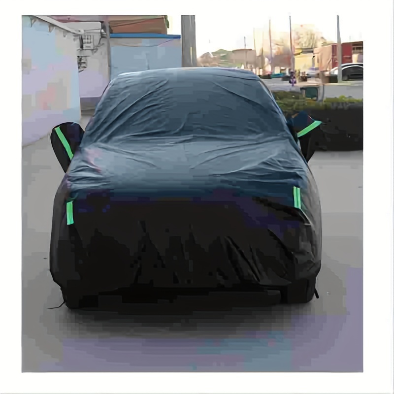 Universal Black Waterproof full car covers Snow Ice Dust Sun UV