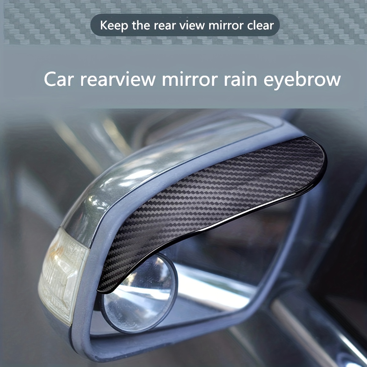 2PCS Auto Rückspiegel Regen Augenbraue Visier Carbon Fiber - Temu