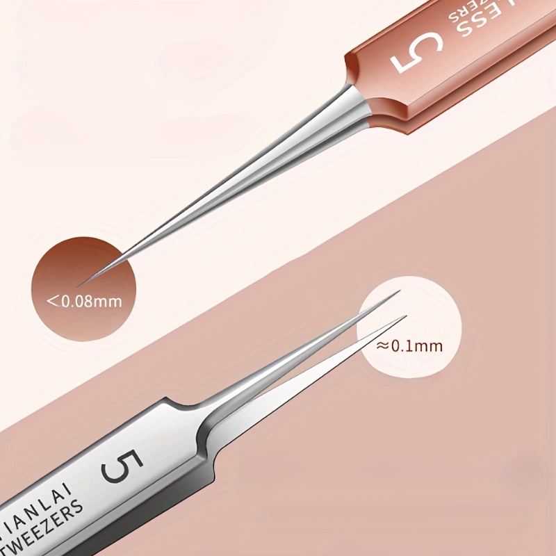 6pcs Blackhead Remover Kit, Stainless Steel, Portable Case, Remove Pimples Acne
