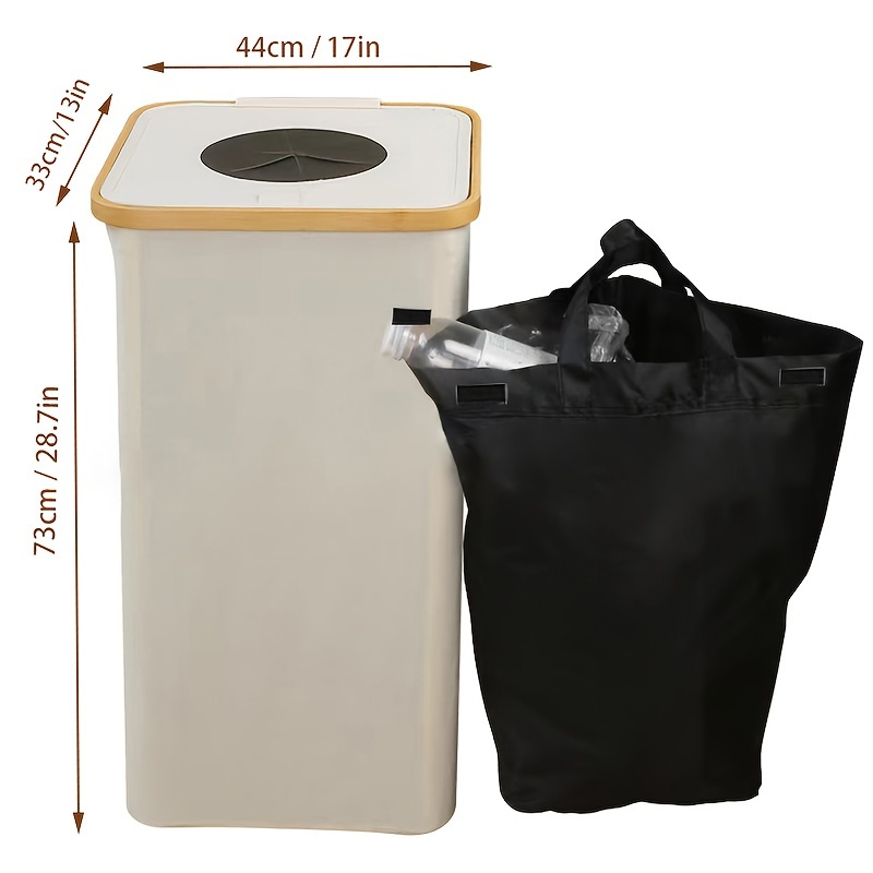 Kitchen Recycling Bin Indoor Recycle Bin 26gallon Large - Temu