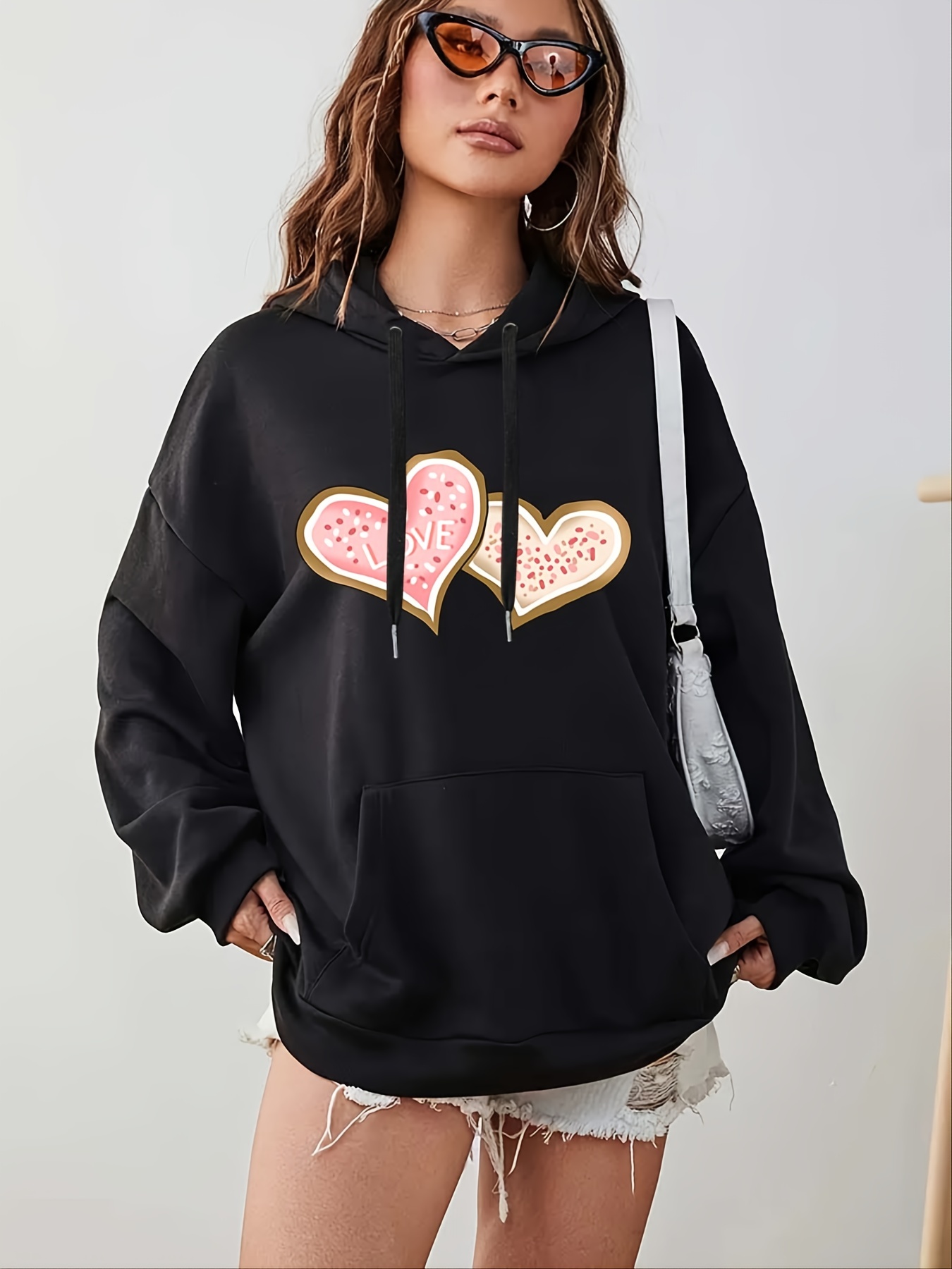 Sudaderas con capucha para mujer de talla grande, sudadera casual con  capucha con estampado lindo para mujer : : Ropa, Zapatos y