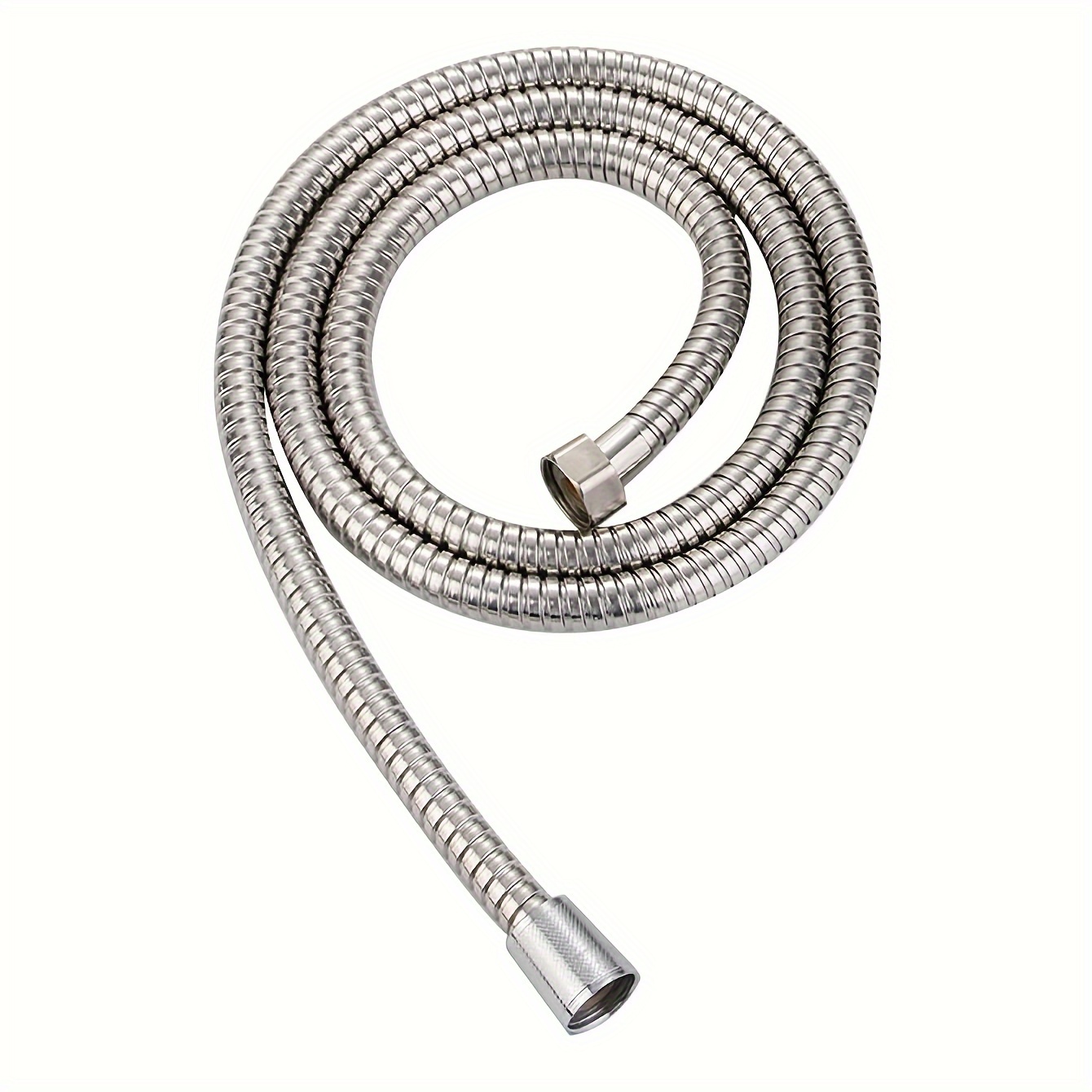 

1pc Shower Hose, Universal Shower Pipe, Hot Water Heater Outlet Pipe, Spray Head Water Pipe Accessories, Shower Connection Pipe, Ss, Bathroom Accessories