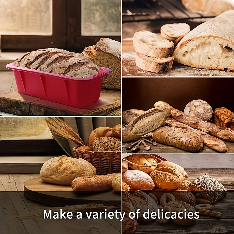 Mini Loaf Pan Silicone Baking Bread Pan Bpa free Toast - Temu