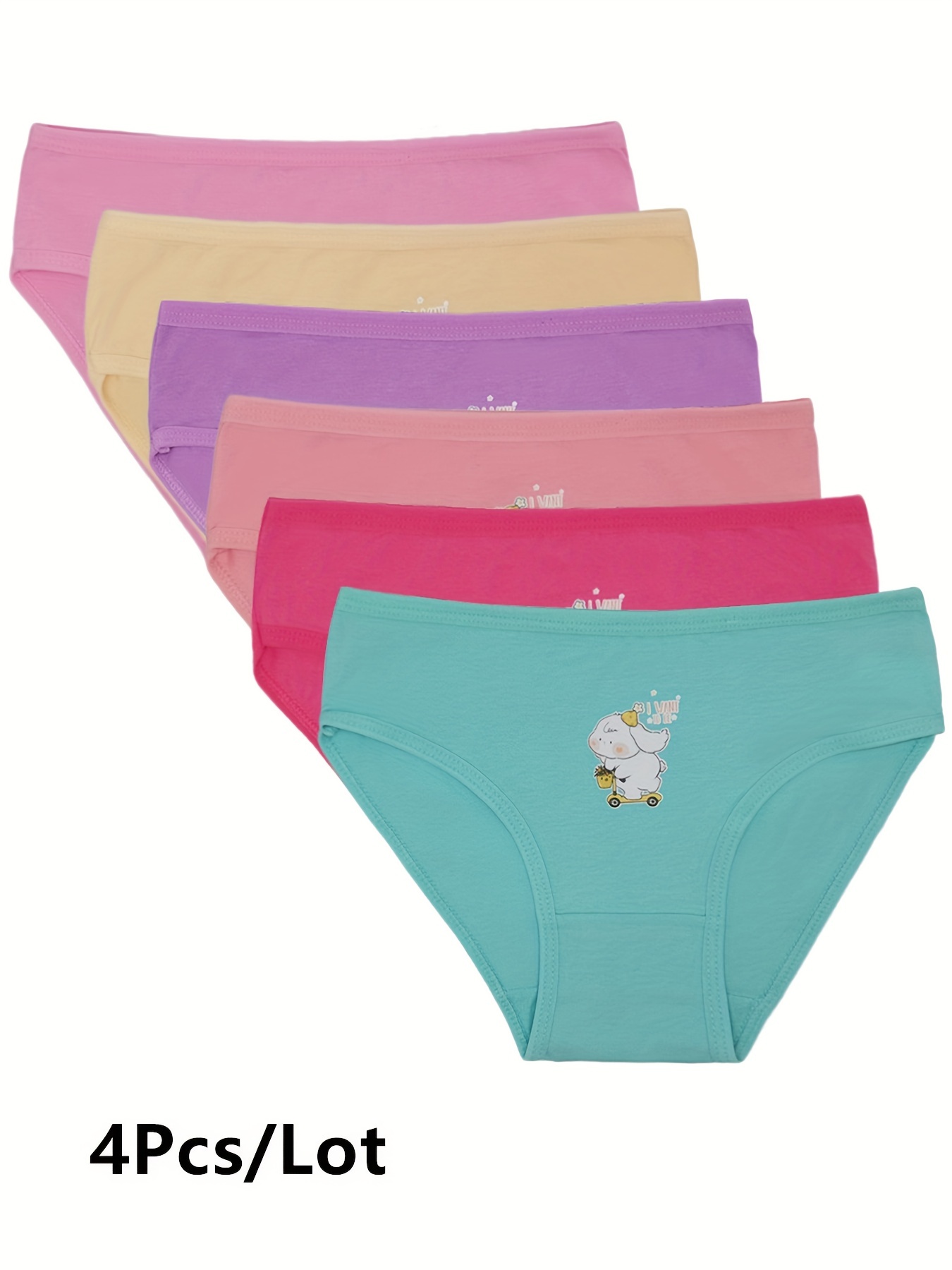 6/12PCS Baby Soft Cotton Panties Little Girls' Briefs Toddler kids Underwear,Set