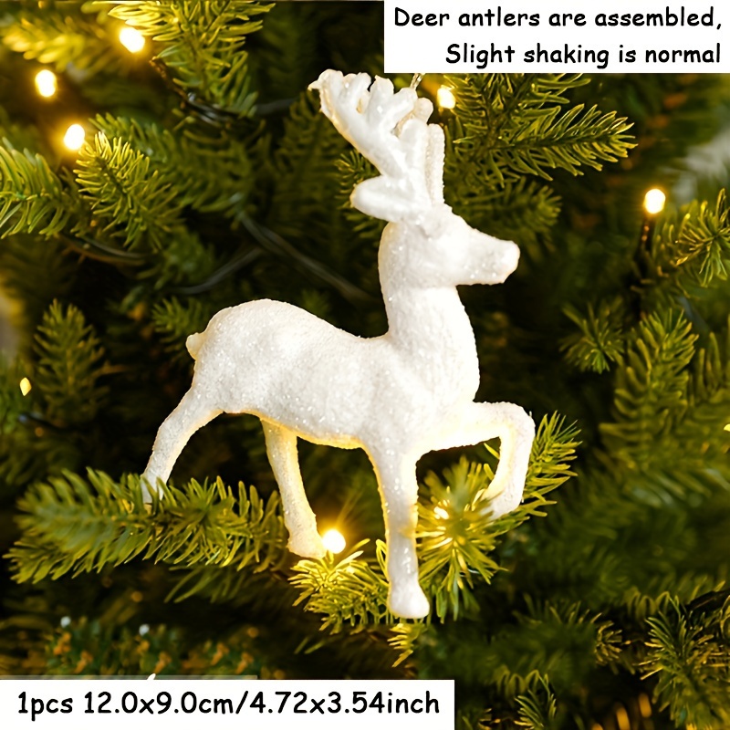 Christmas Tree Hanging Ornaments Snowflake Angel Deer Pendants
