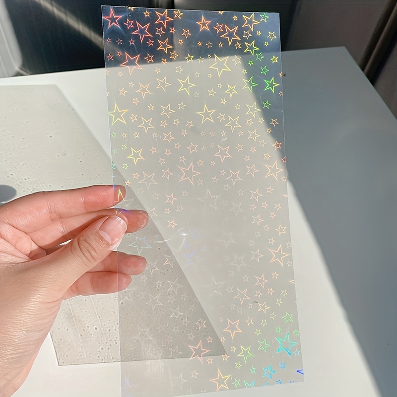 Laser Goo Card Stickers Decorative Aizou Star Small Card - Temu