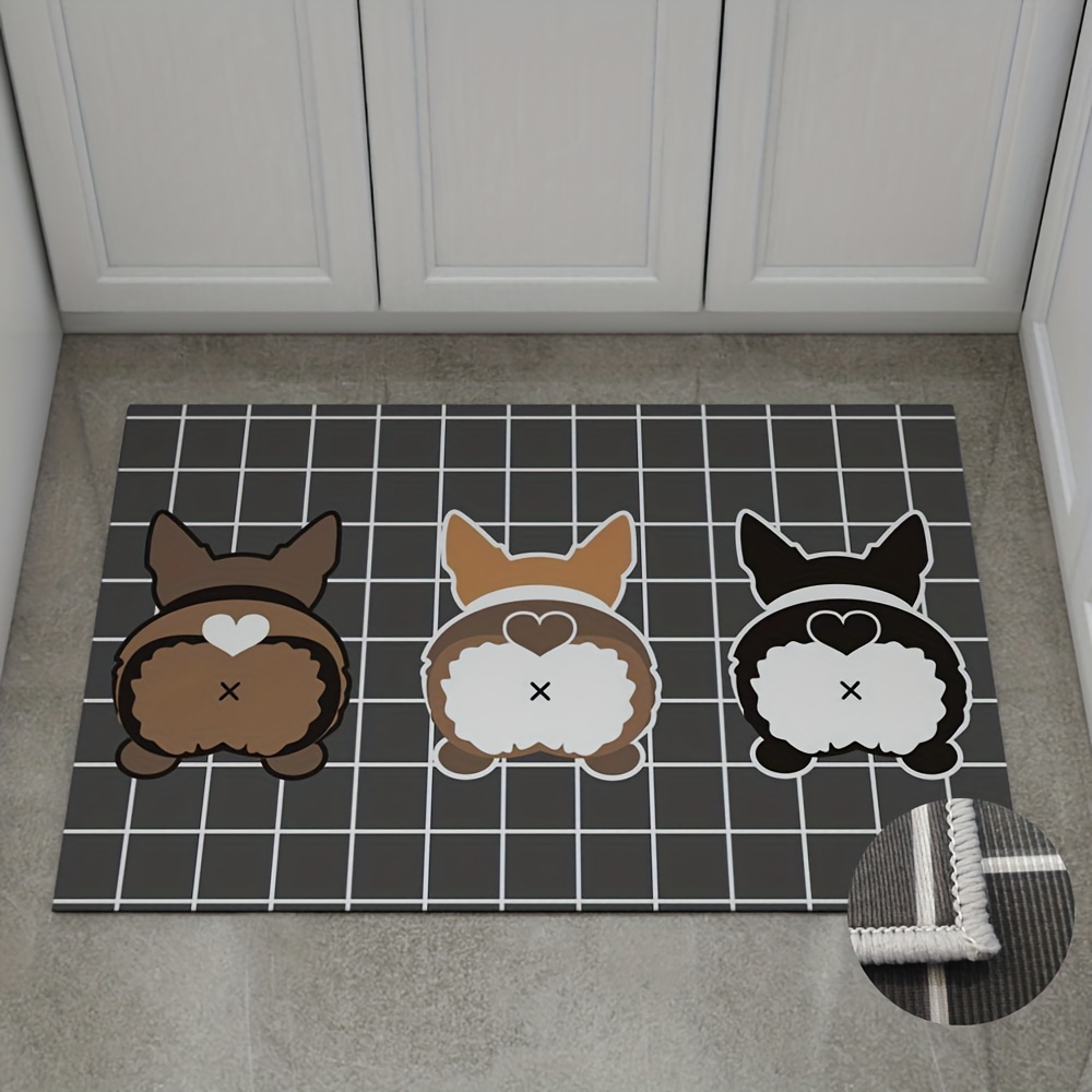 Dog Kitchen Floor Mat Soft Non-slip, Dirt-resistant Washable Mat