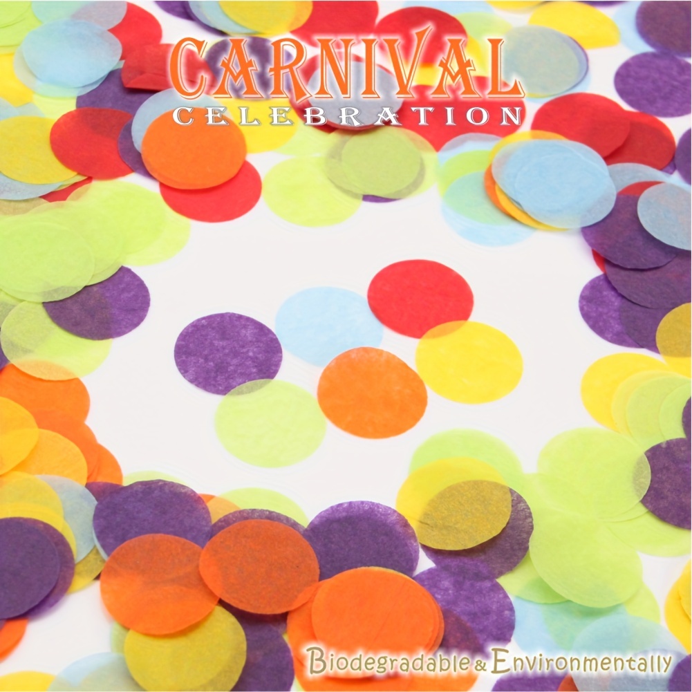 Colorful Tissue Paper Confetti Round Confetti For Wedding - Temu