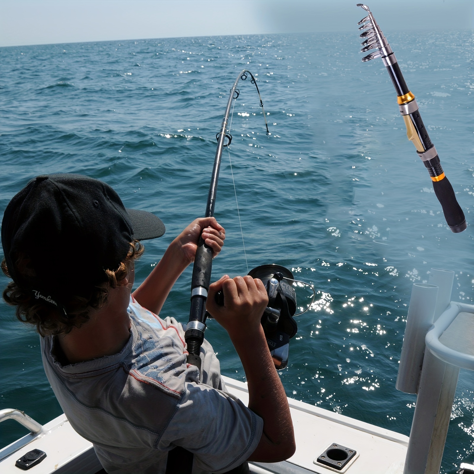 Sturdy Retractable Sea Fishing Rod Solid Tip Design - Temu United Arab  Emirates