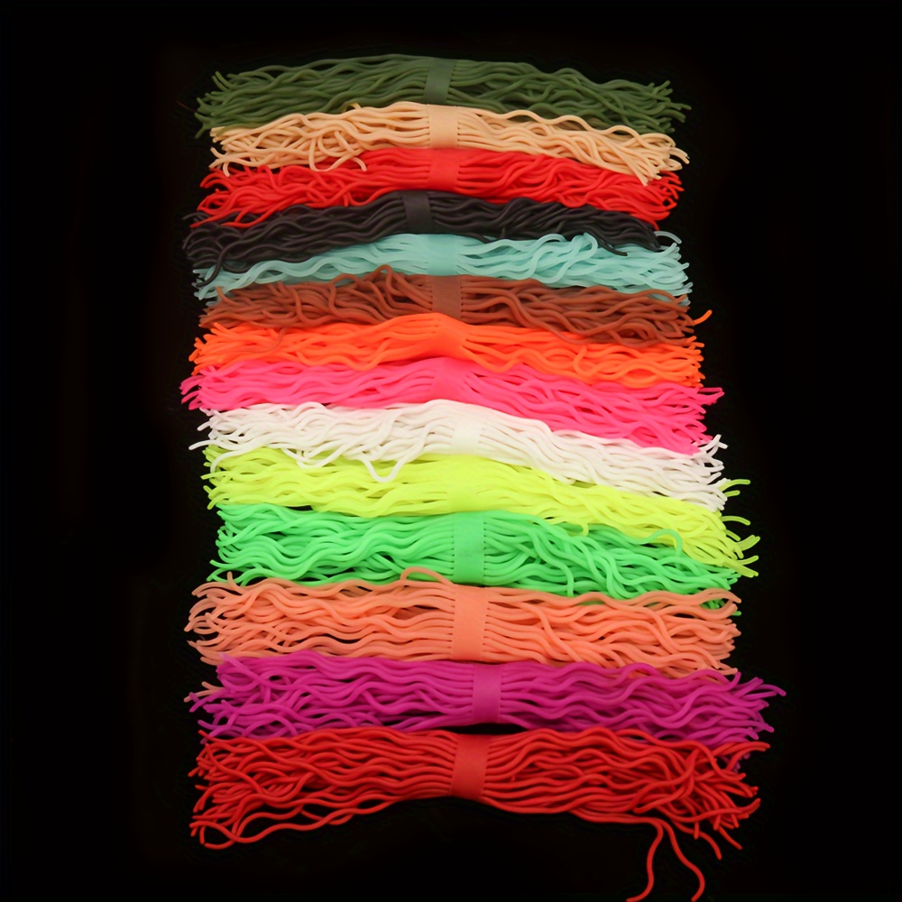 60 strands/pack Soft Worm Body Squirmy Wormy Fly Tying Material