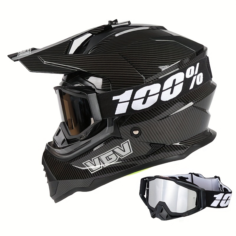  Casco deportivo de motocicleta de cara completa, cascos  integrados con Bluetooth abatibles, aprobados por el DOT, para adultos,  hombres y mujeres, casco ligero todoterreno ATV MTB : Automotriz