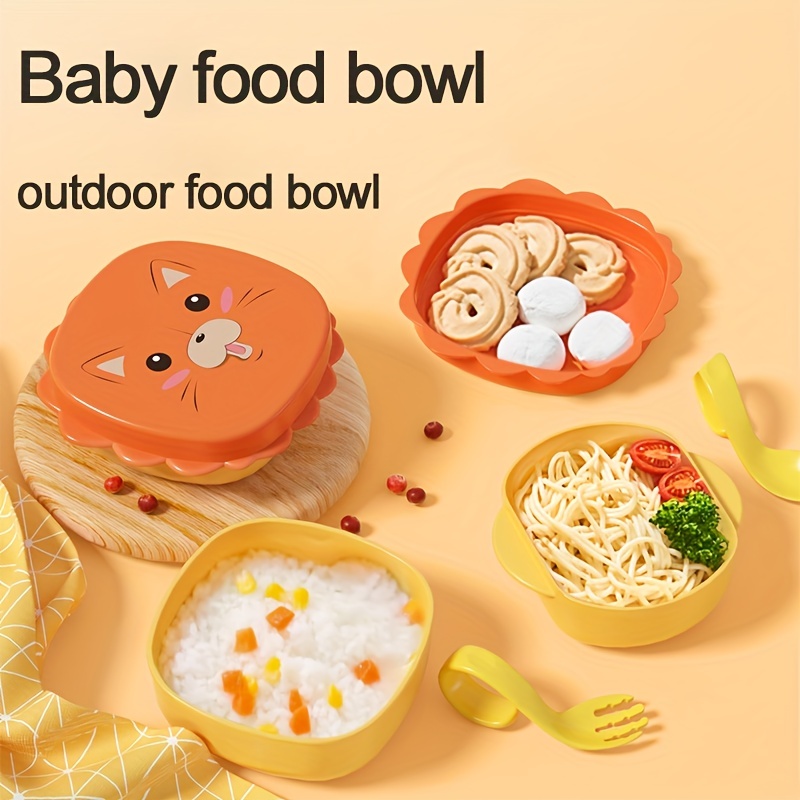 Children's Bowl Baby And Toddler Cartoon Double handle - Temu