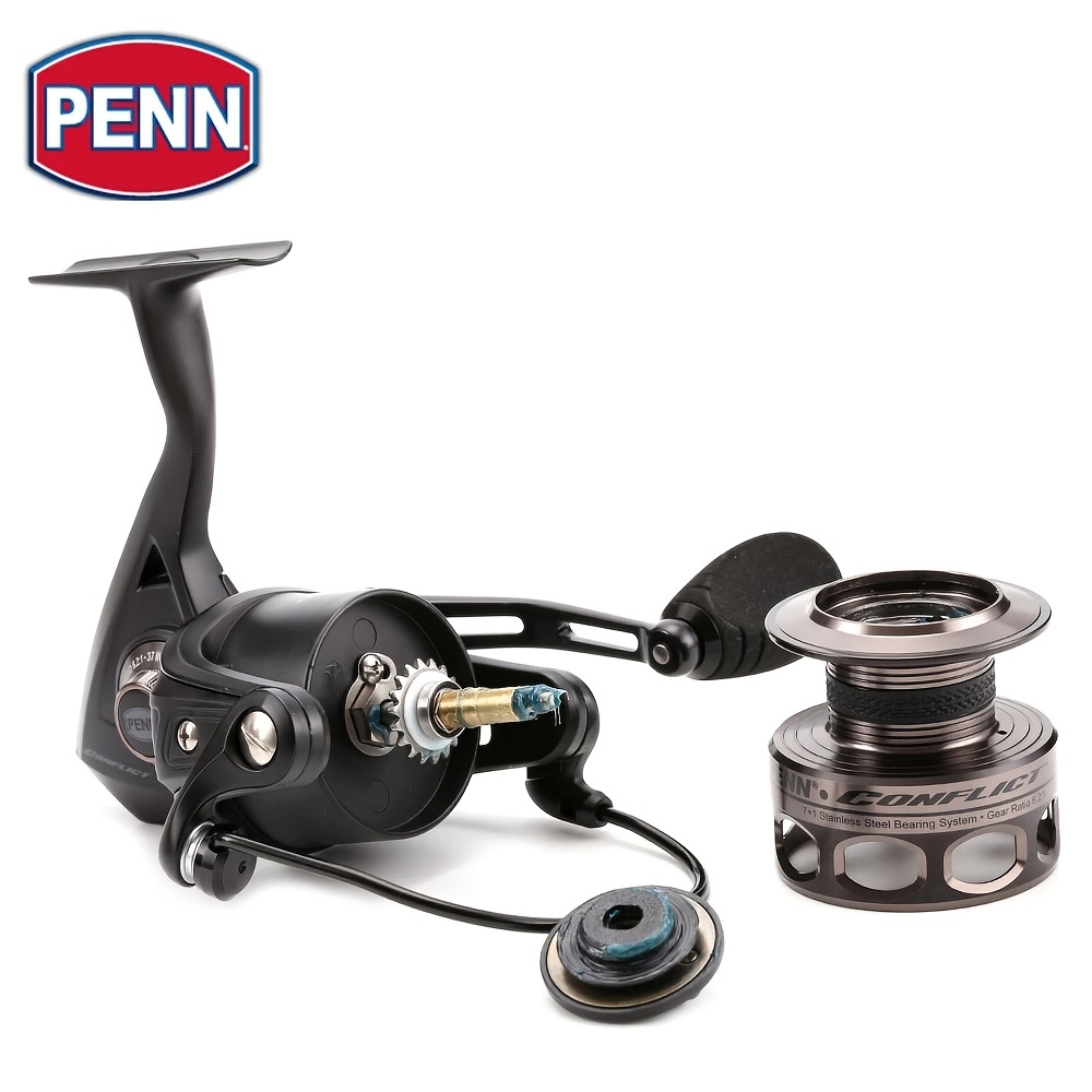 * CONFLICT CFT Metal Spinning Fishing Reel For Freshwater Saltwater  (Size4000-8000, 7+1BB, HT-100 Drag System)
