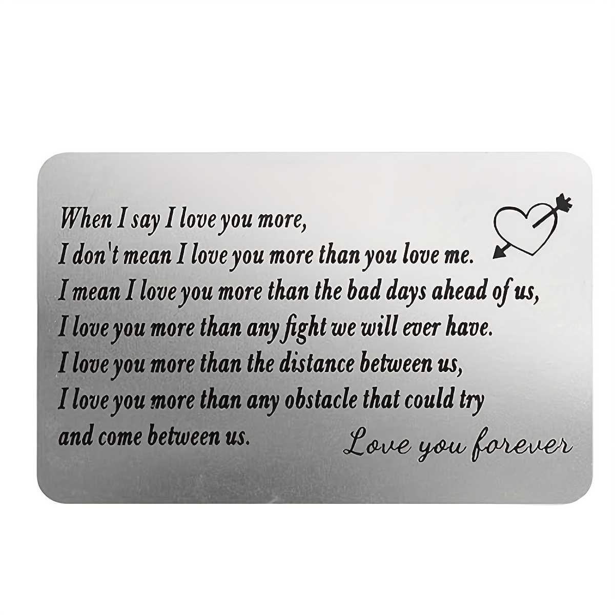 Engraved Wallet Card Insert Suitable For Husband - Temu