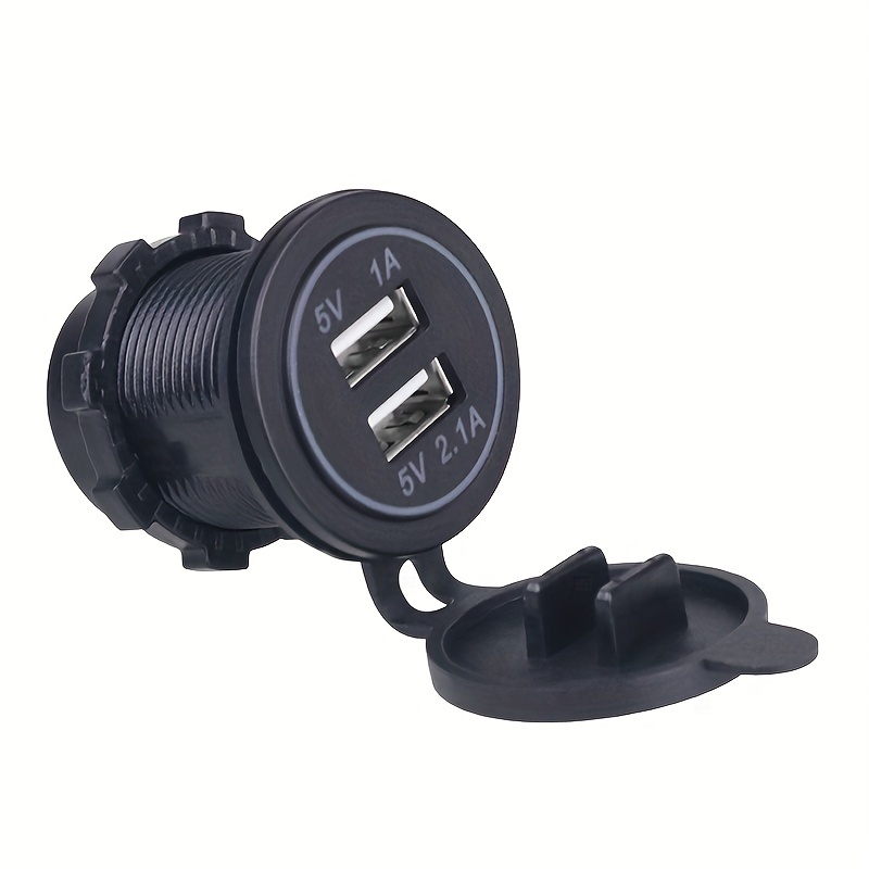5V 3.1A Universal Car Charger Waterproof Dual USB Ports Auto Adapter  Dustproof Phone Charger