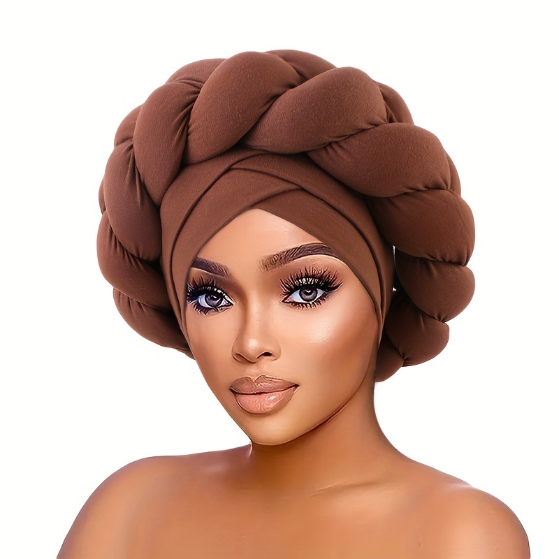 

Twist Braid Satin Bonnet Hair Bonnet For Sleeping, Shower Cap, Reusable Hair Care Wrap Cap Sleep Caps For Women Daily Hair Care