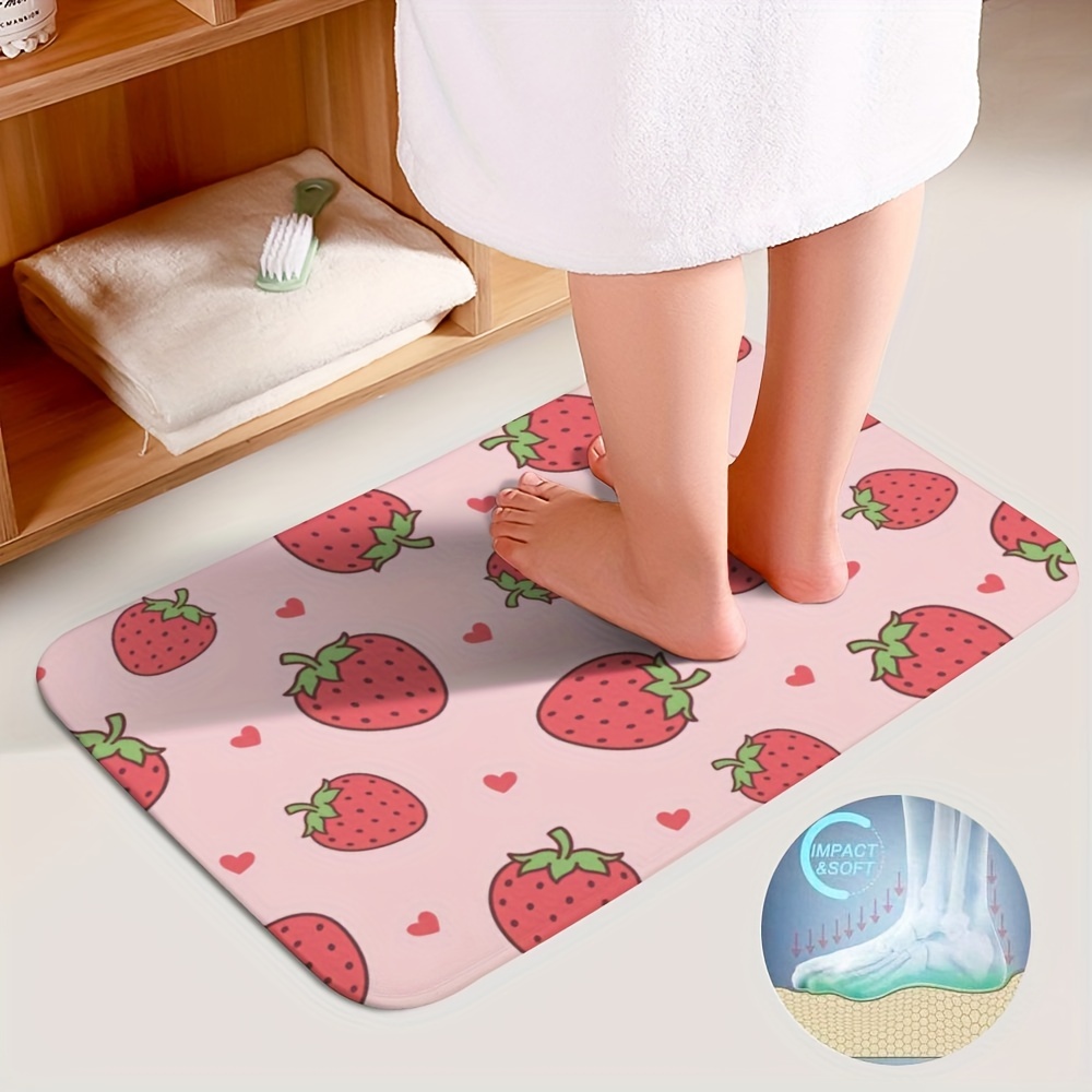 Microfiber Bathroom Mats Set Striped Pattern Non slip - Temu