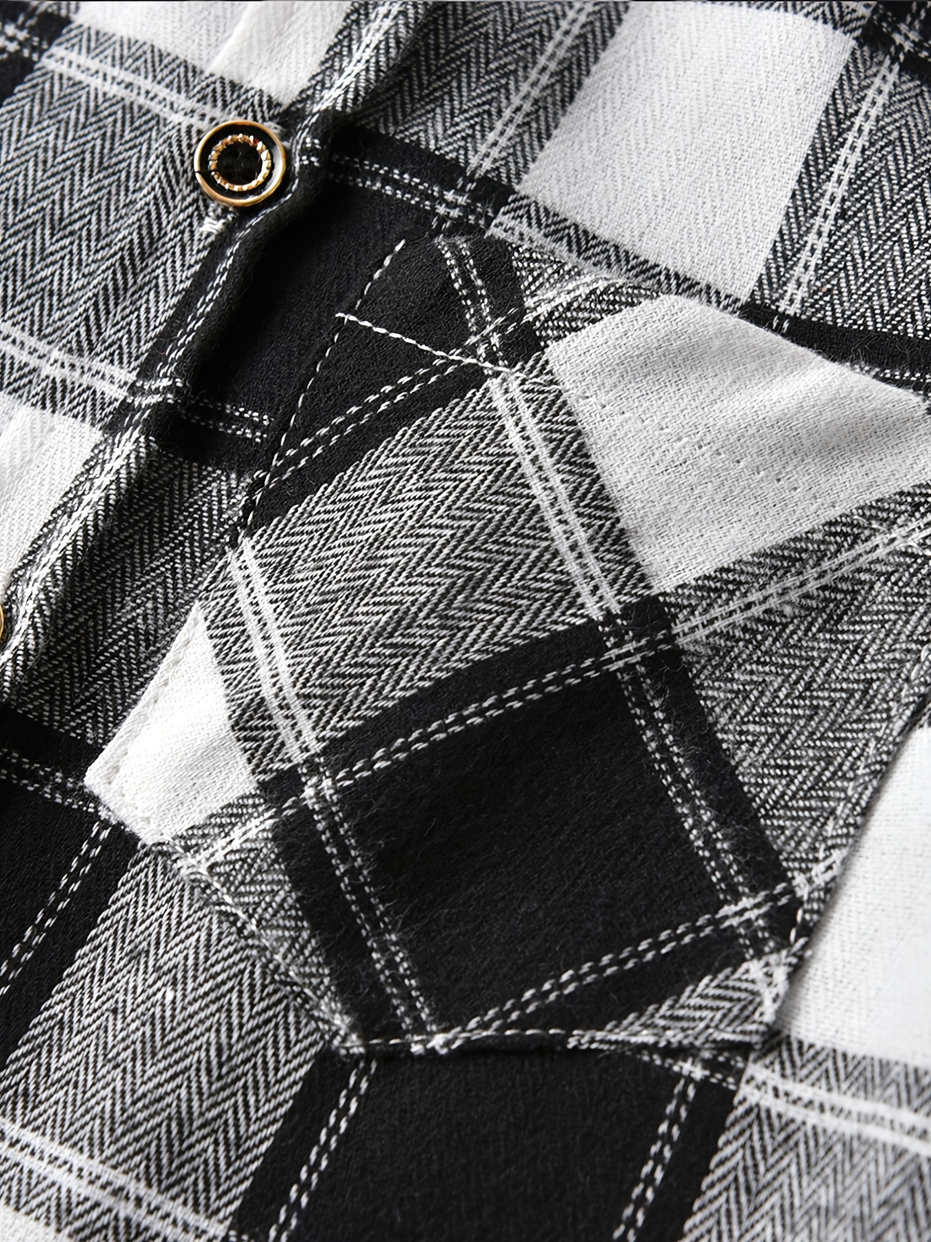 Boys Plaid Flannel Button-Up Shirt