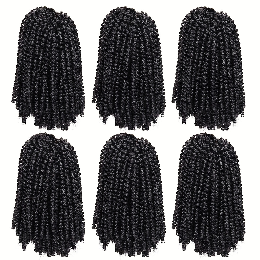 20 32cm Spring Twist Hair Extensions 1 Pack Crochet Butterfly Locs Bomb Twist