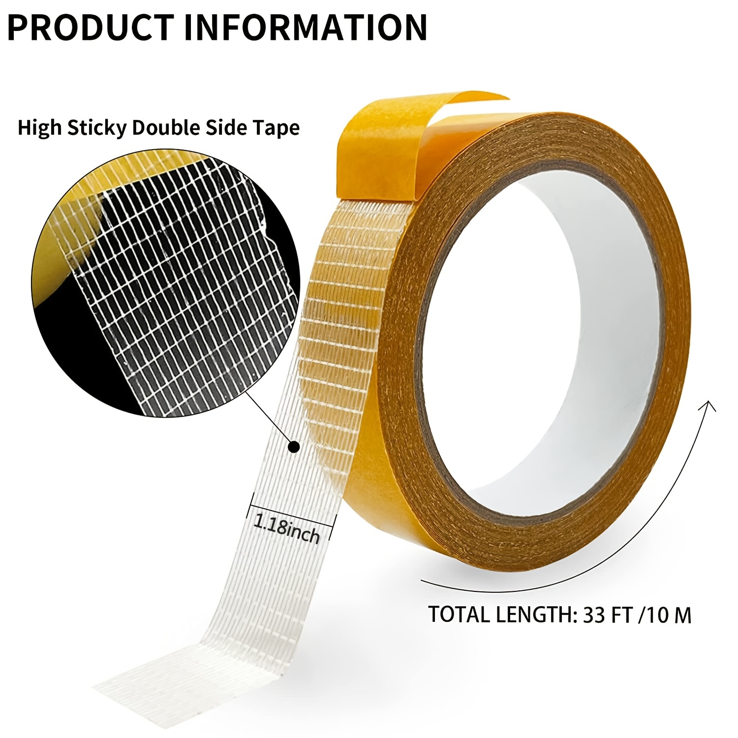High Viscosity Double Sided Adhesive Tape for Carpet Leather Wall Floor Fixing