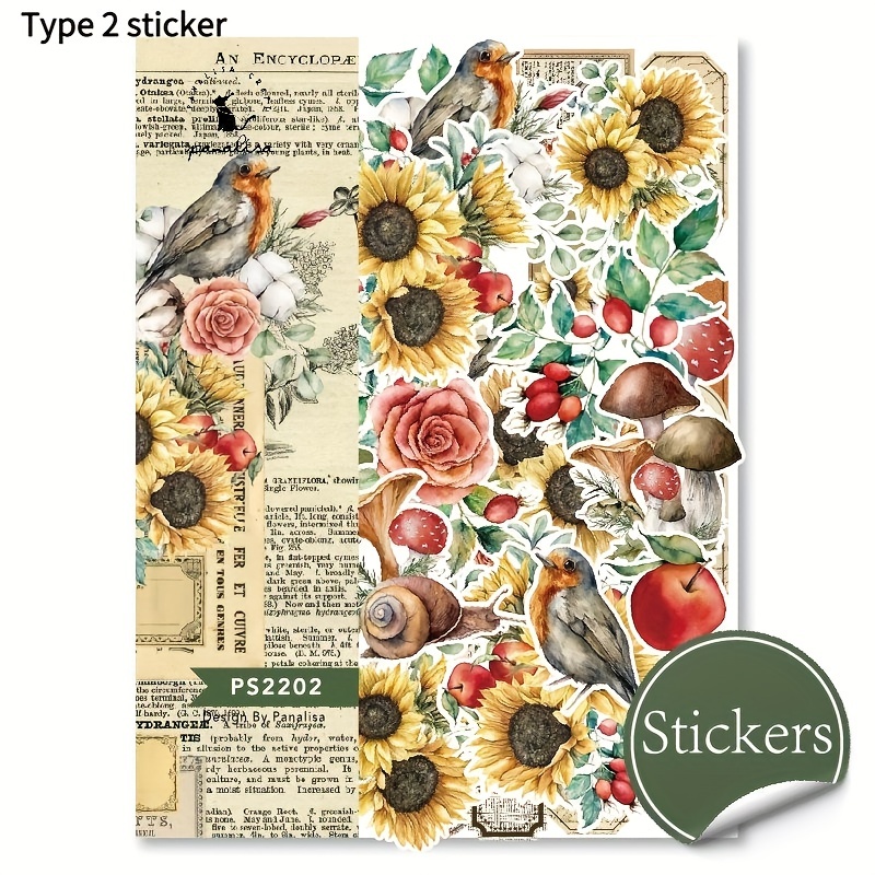 Family scrapbook and journal Word Label Stickers Garden Bird 005