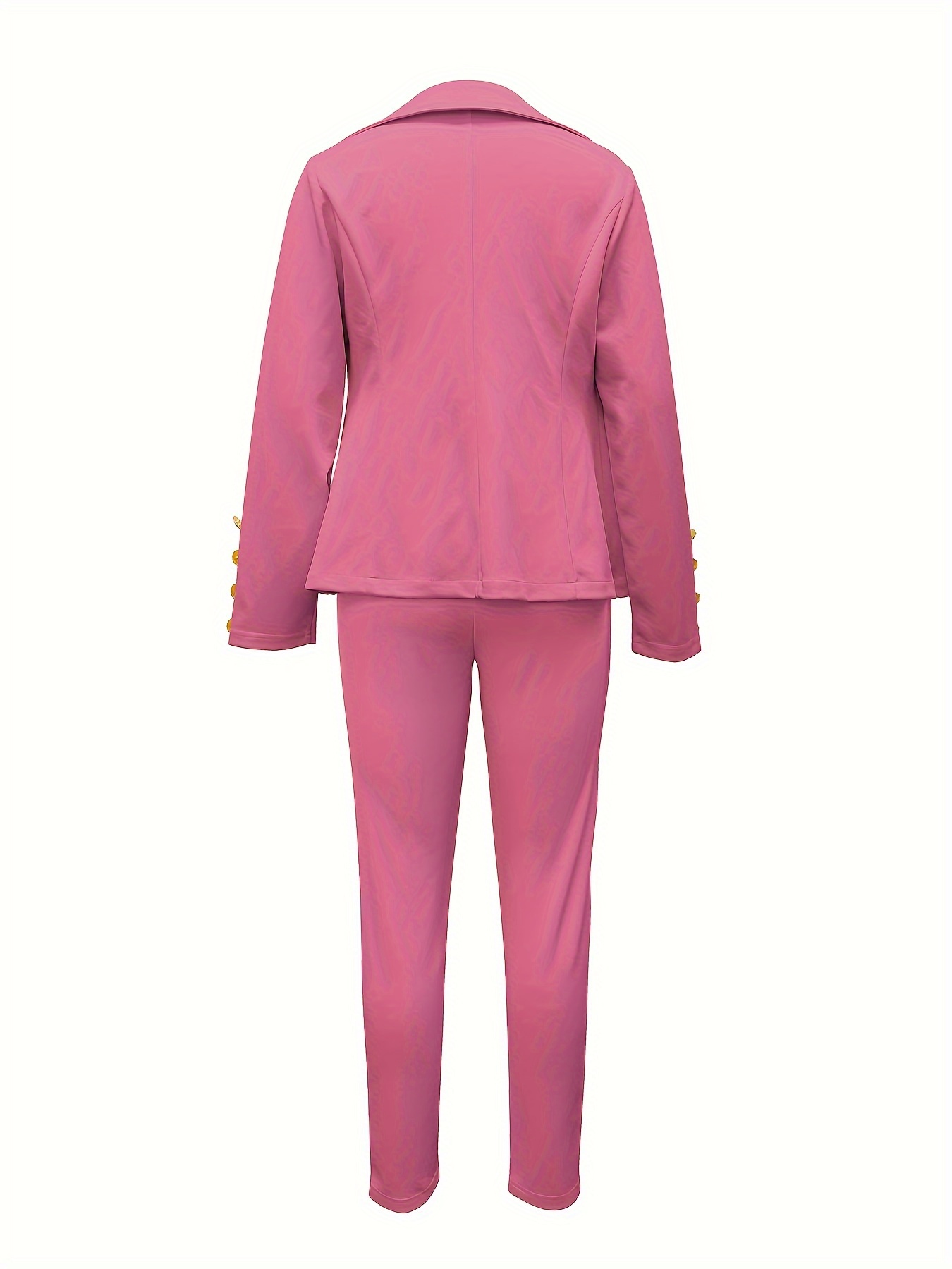 Two Piece Women Suit, Pink Office Suit With Blazer, Women Costume