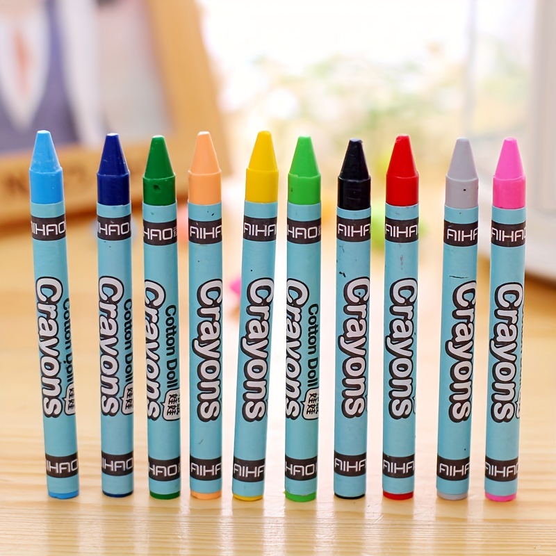 8/12 Colors Stationery Oil Painting Stick Set Crayon Summer Art Painting  Graffiti Supplies For Elementary School Students - Temu