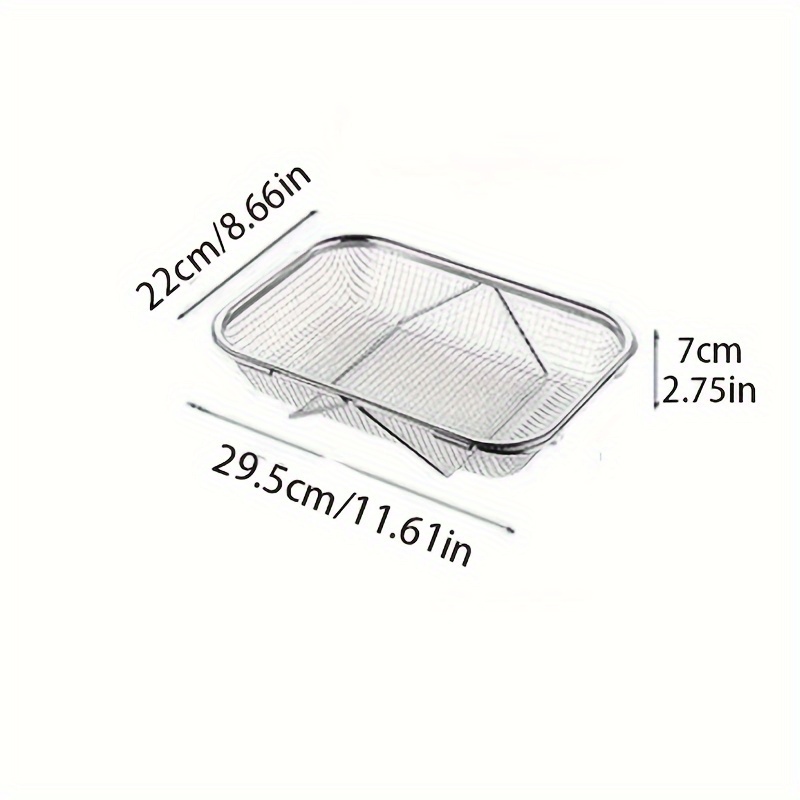 Dropship 1pc Drain Rack; Drain Basket; Stainless Steel Kitchen Basket; Home  Utensil Holder; Sink Basket; Retractable Sink Rack Suitable For Rectangular  Sink Bowl Plate Organizer Storage to Sell Online at a Lower