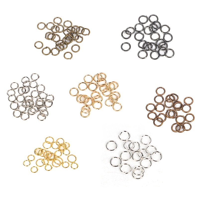 GSHLLO 970 Pcs Metal Open Jump Rings Jewelry Circle Connectors Split Rings  Metal Circle Findings Jewelry Making Connectors for DIY Bracelet Necklace  Earrings - Yahoo Shopping